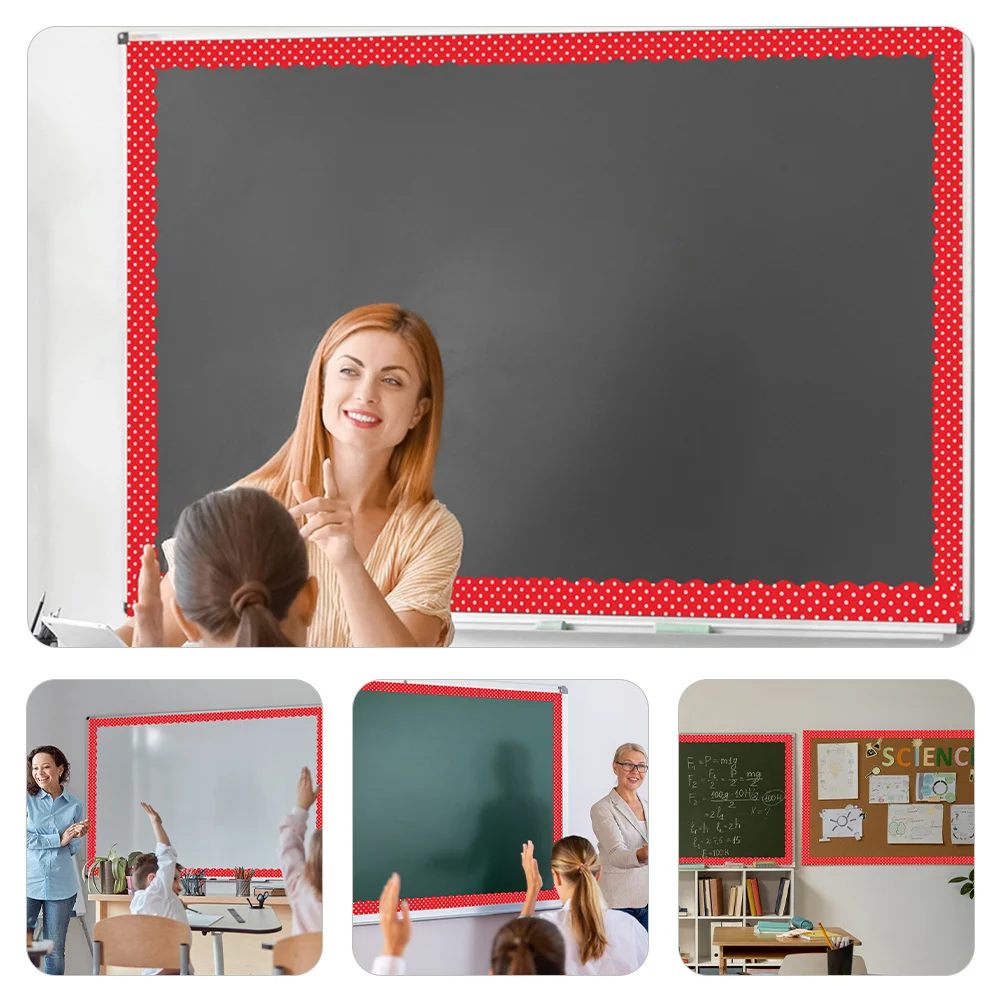 

12Pcs Magnetic Borders for Classroom Whiteboard Decorative Removable Border Trim Bright Colors Bulletin Board Decoration