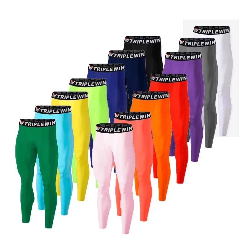 Summer Spring Autumn Men Running Tights GYM Pants Male Basketball Football Soccer Fitness Exercise Sport Long Legging B16