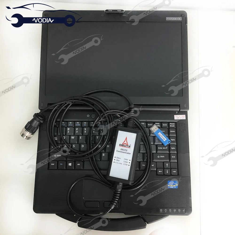 

Диагностический инструмент для контроллеров Deutz EMR 2/3/4 + USB-адаптер и ноутбук CF53