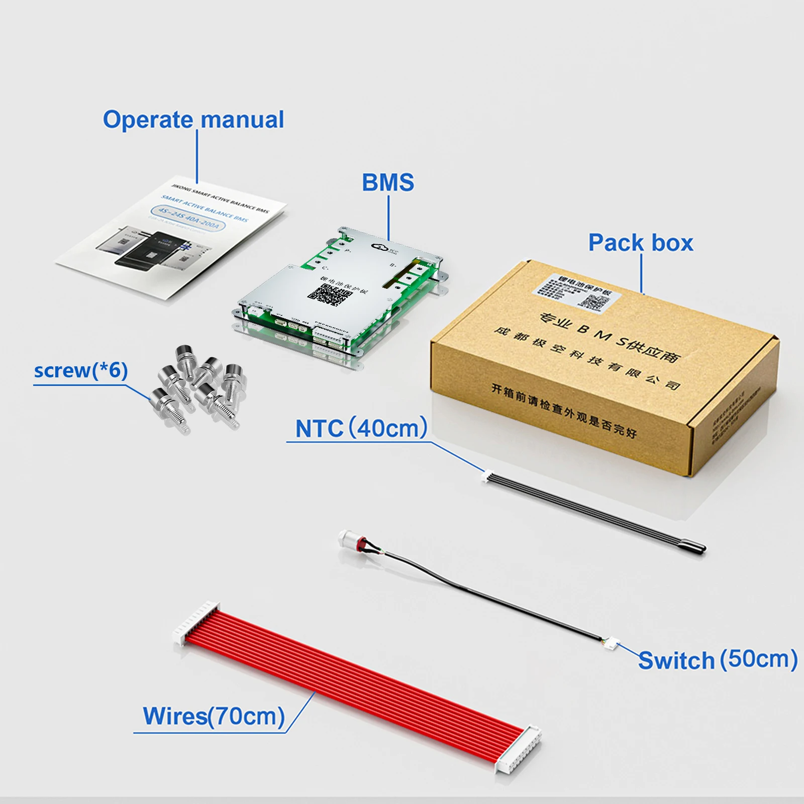 JIKONG 8S Active BMS B2A8S30 Smart BMS 2A Active Balance с BT RS485 Bluetooth 40A 100A 200A 300A Lifepo4 Li-Ion Lto Balancer