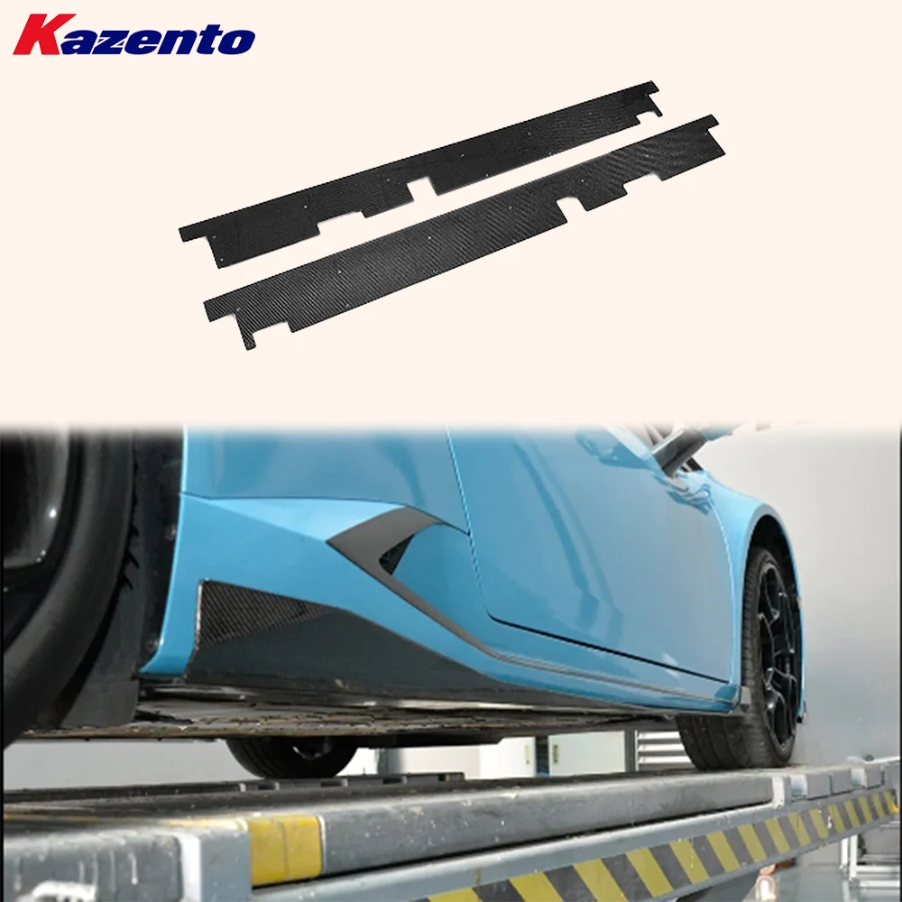 

For Lamborghini Huracan LP610 Carbon Fiber KZ Style Side Skirts Extensions Pair