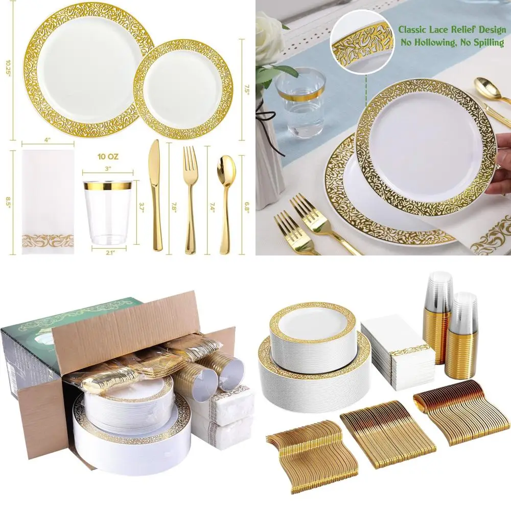 Gold Lace Disposabl…