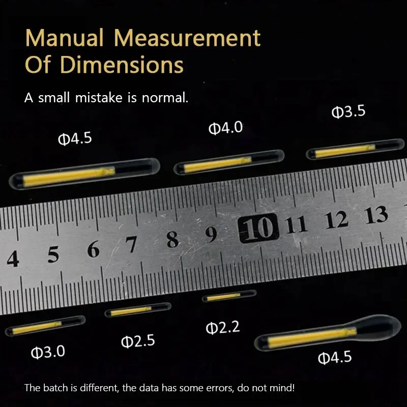 

Светящиеся палочки для рыбалки 2.2-4.5 мм, светящиеся в темноте, флуоресцентные, для ночной рыбалки, аксессуары для удилищ, 10 шт.