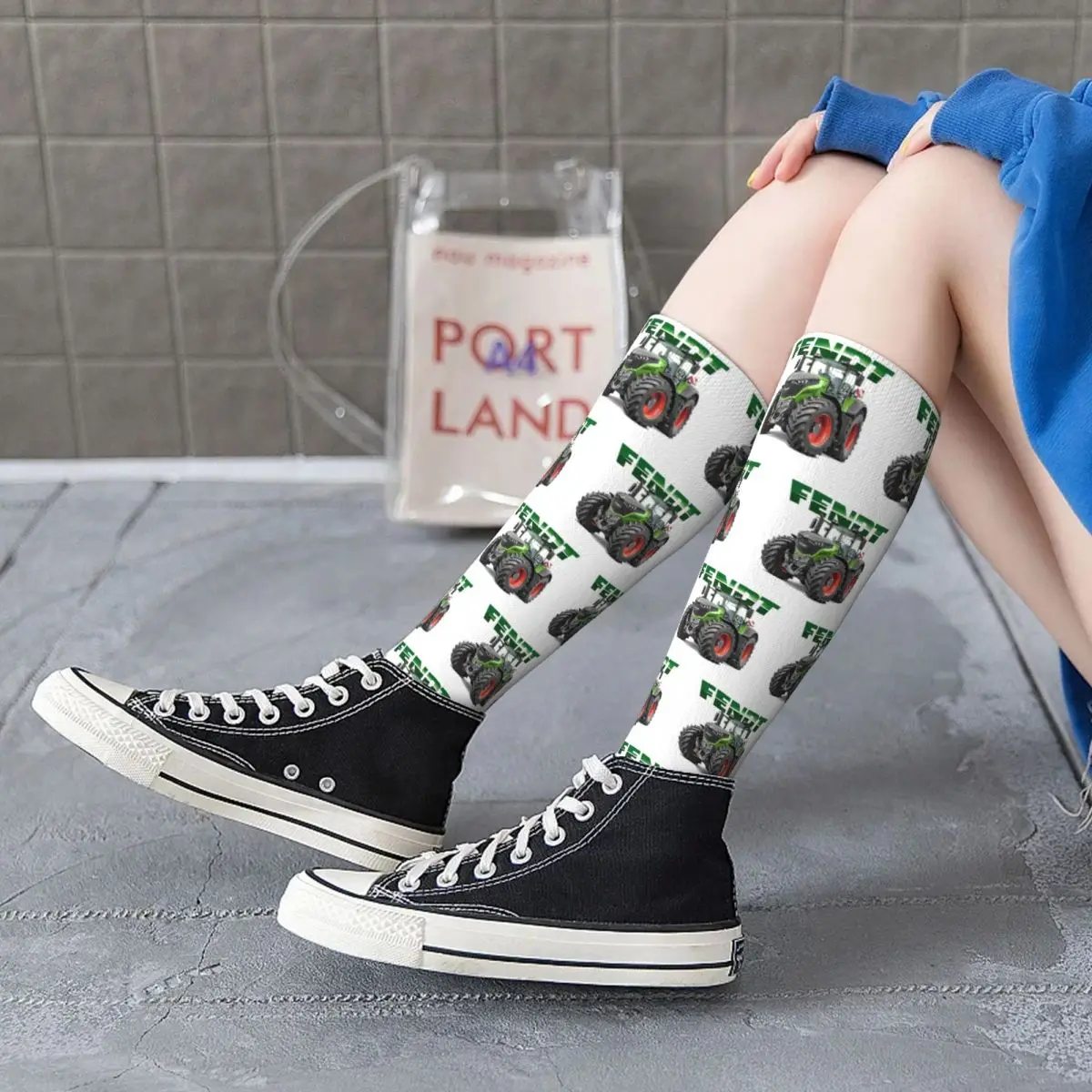 Fendt German Tractors Socks Harajuku High Quality Stockings All Season Long Socks Accessories for Man's Woman's Birthday Present