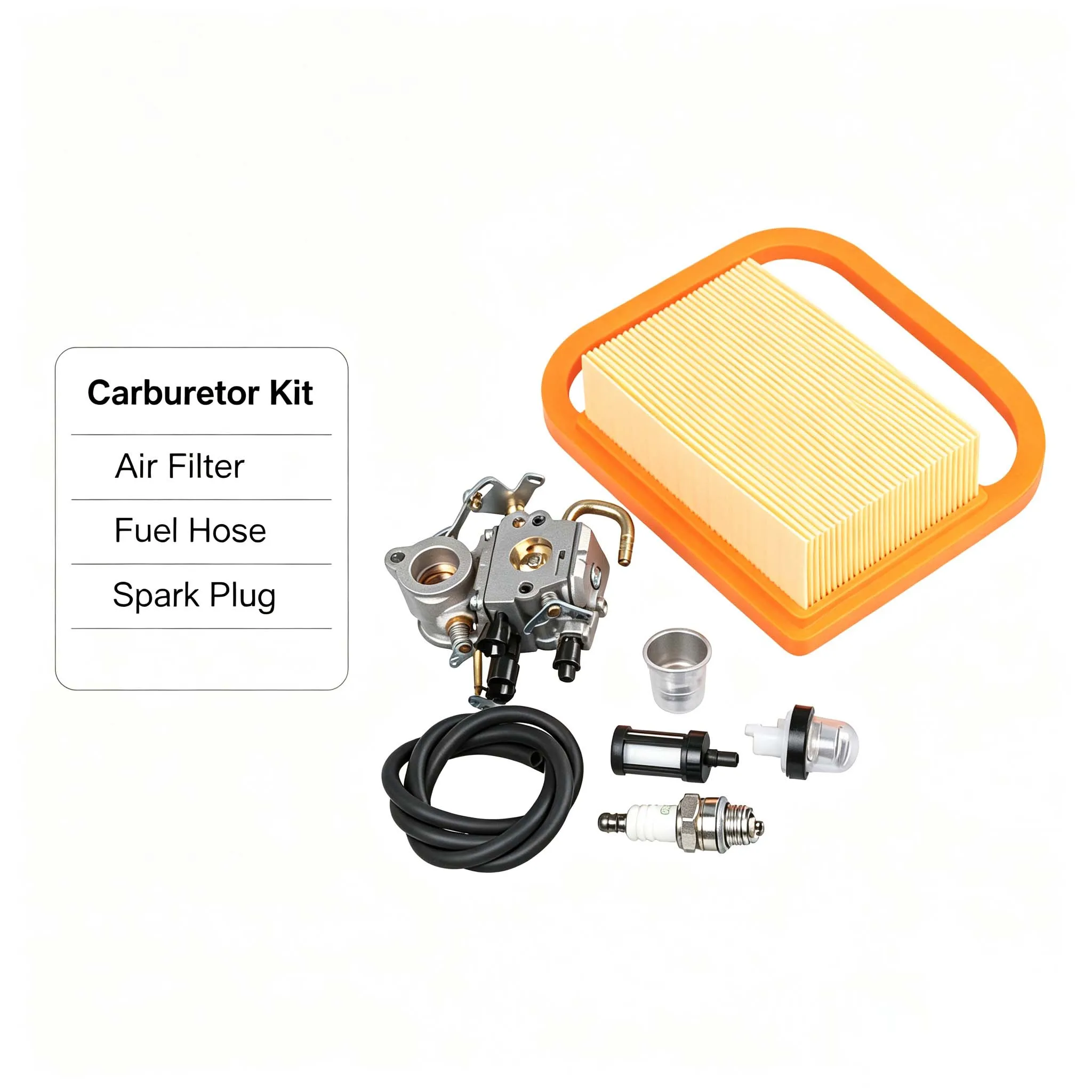 Carburetor Assembly Compatible with For TS410 and TS420 Cut Off Saw 4238 120 0600 Includes Bulb and Fuel Filter