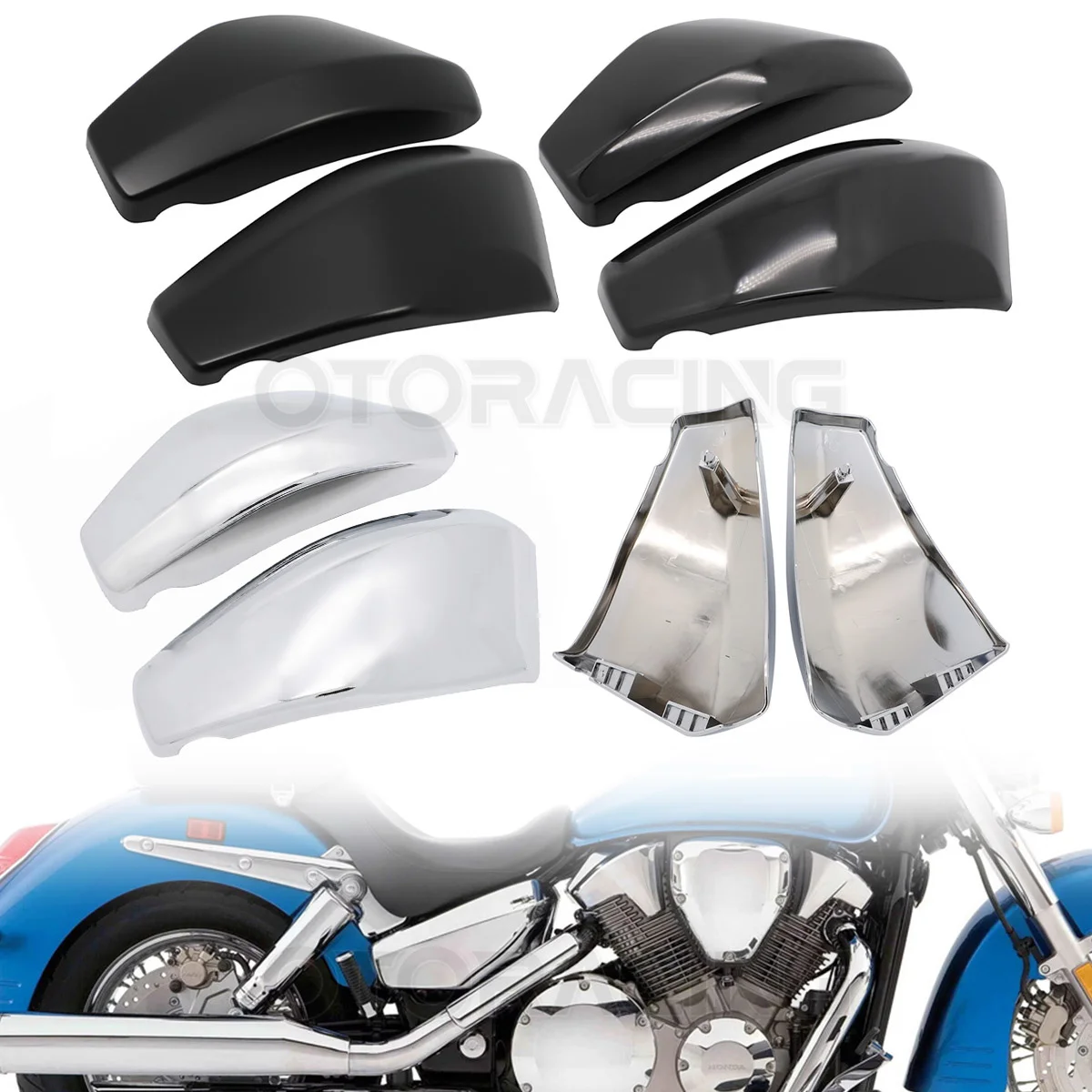 Motorcycle ABS Plastic Side Fairing Battery Cover For Honda VTX 1300 VTX1300 2003-2009 VTX1300C VTX1300R VTX1300S VTX1300T