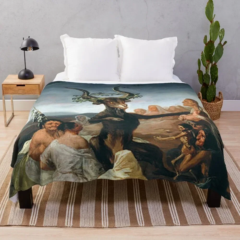 

THE SABATH OF THE WITCHES - GOYA Throw Blanket Lightweight Warm Blanket for Indoor Outdoor Use