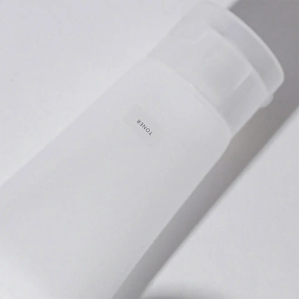 

20 Sheets Travel Toiletry Labels PVC Stickers for Bottles Bathroom Supplies Shampoo Conditioner Transparent Containers