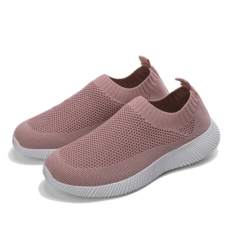 

White Flat Shoes for Women Fashionable Soft Soled Sleeves Slip in Sneakers for Work Walking Running Exercise Walking Plus Size