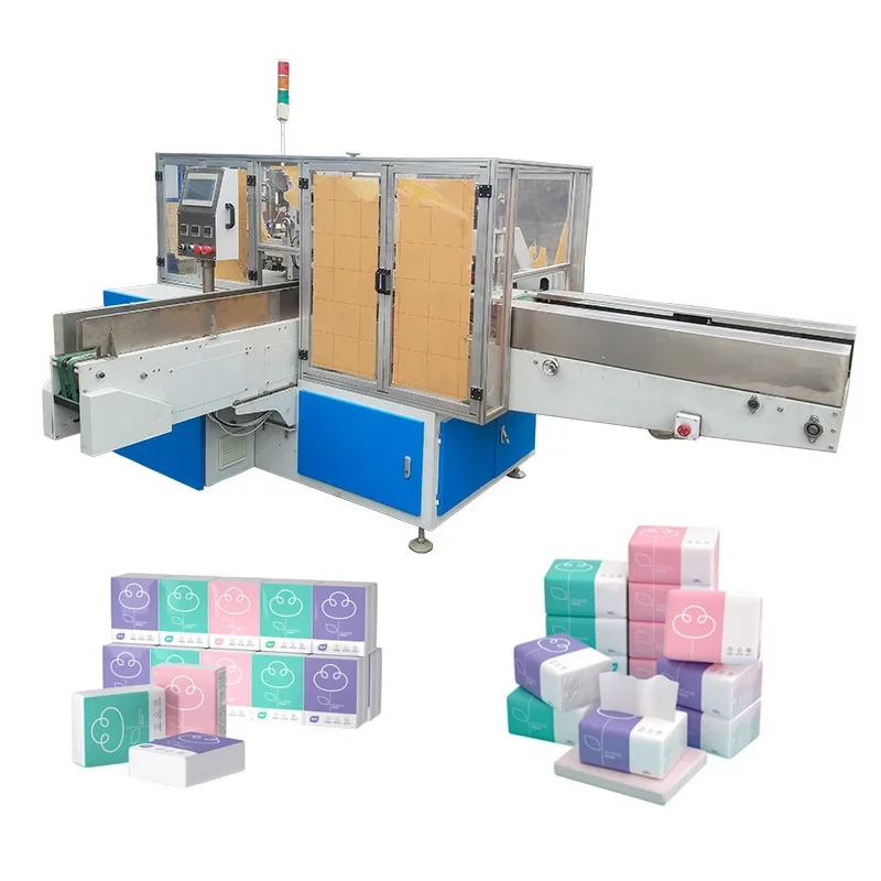 Small Business 3Lines Paper Product Making Machine Facial Tissue V Folding Machine