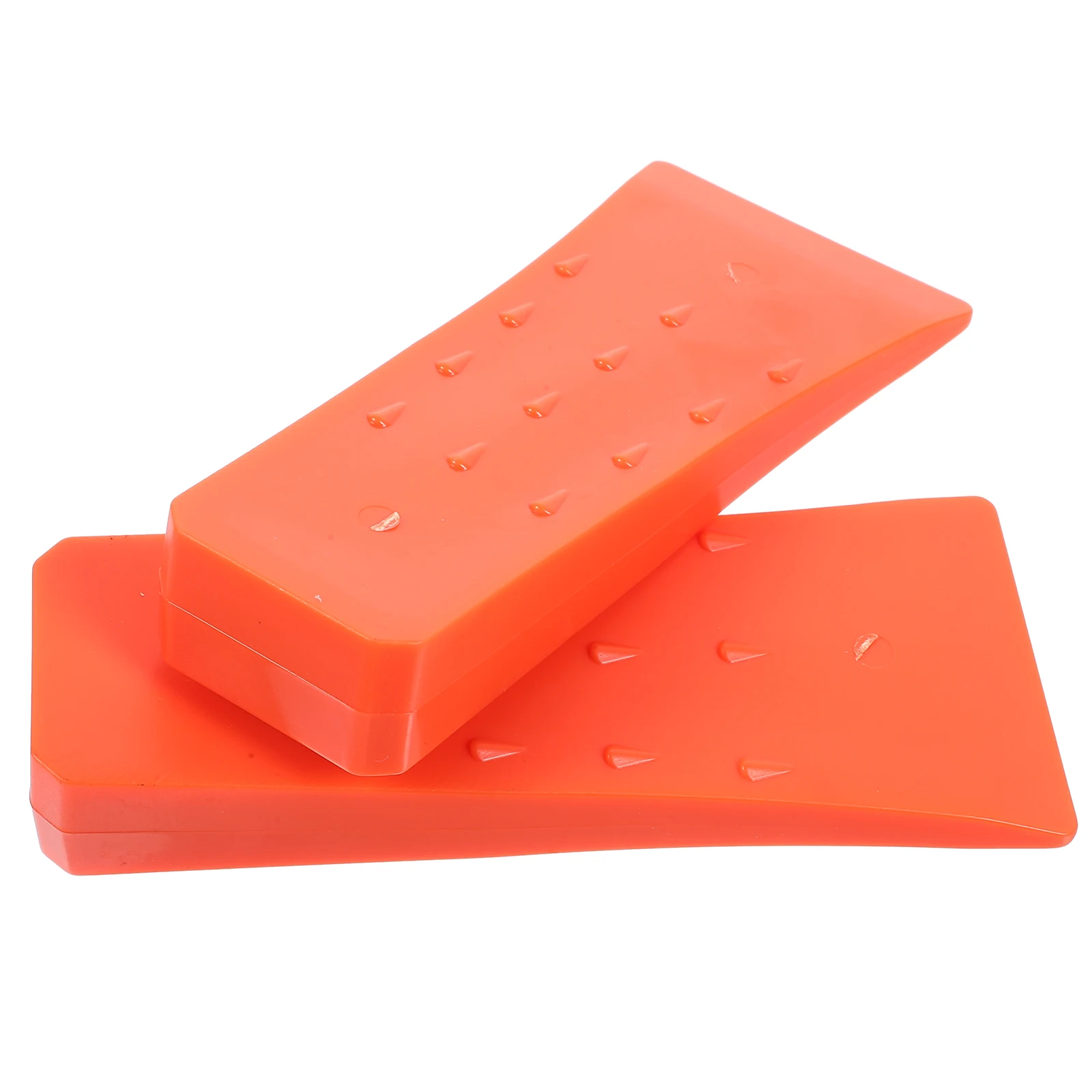 

2pcs 6 Inch Orange Plastic Logging Wedge Felling Tree Cutting Chainsaw Bucking Tool Garden Lumbering Accessory