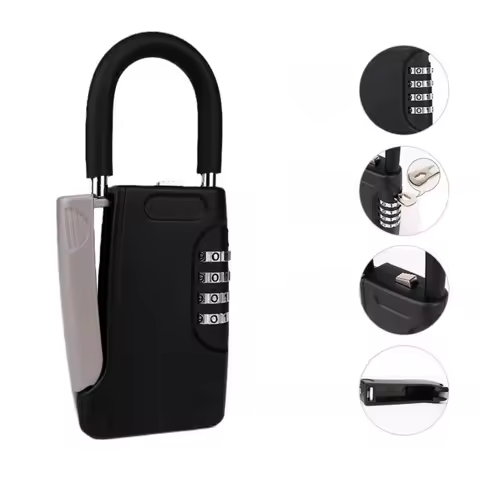 Metal Secret Key Box Outdoor Weatherproof Hidden Key Storage Box for Home Villa Caravan Real Estate Agents Contractors