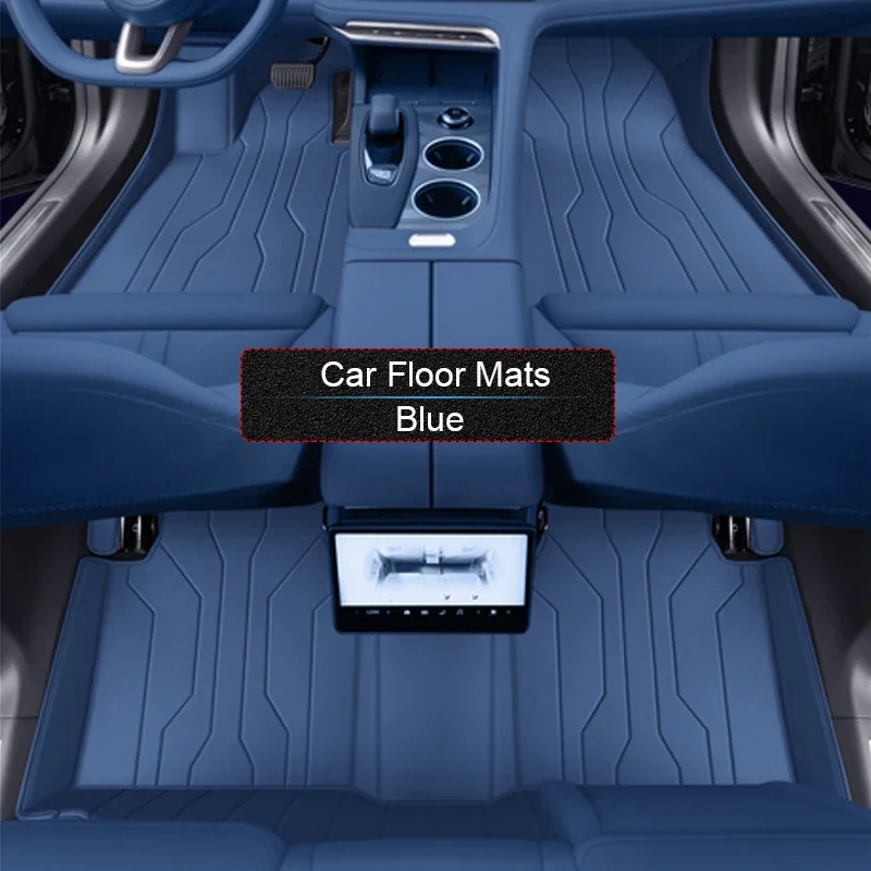 ل ZEEKR 001 2023-الحاضر مخصص نابا الجلود سيارة القدم حماية حصيرة السيارات المضادة للانزلاق الفاخرة مقاوم للماء وسادة أرضية ملحق #6