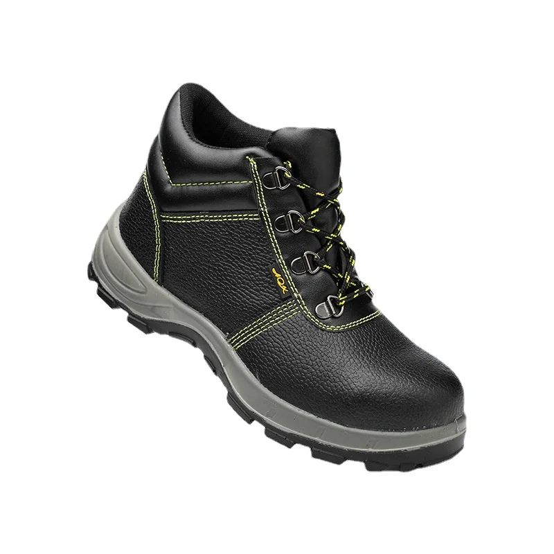 Anti-smashing, Anti-puncture, Oil, Acid, Alkali, Wear-resistant, Non-slip, Safety Shoes, High-top, Durable Work Shoes