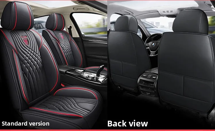Universal Split Seat Fully Surrounded Luxury Car Seat Cover Breathable Comfortable Perforated Leather Full Seats Cover JJ265