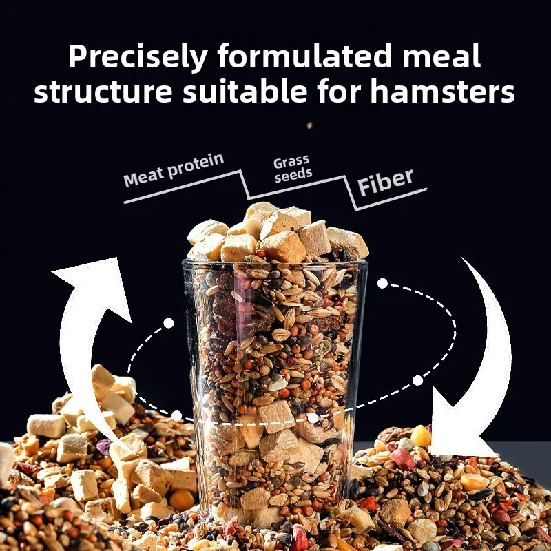 Yee Hamster Food Variety Pack: Complete Pellets, Freeze-Dried Protein & Seed Mix for Syrian and Dwarf Hamsters