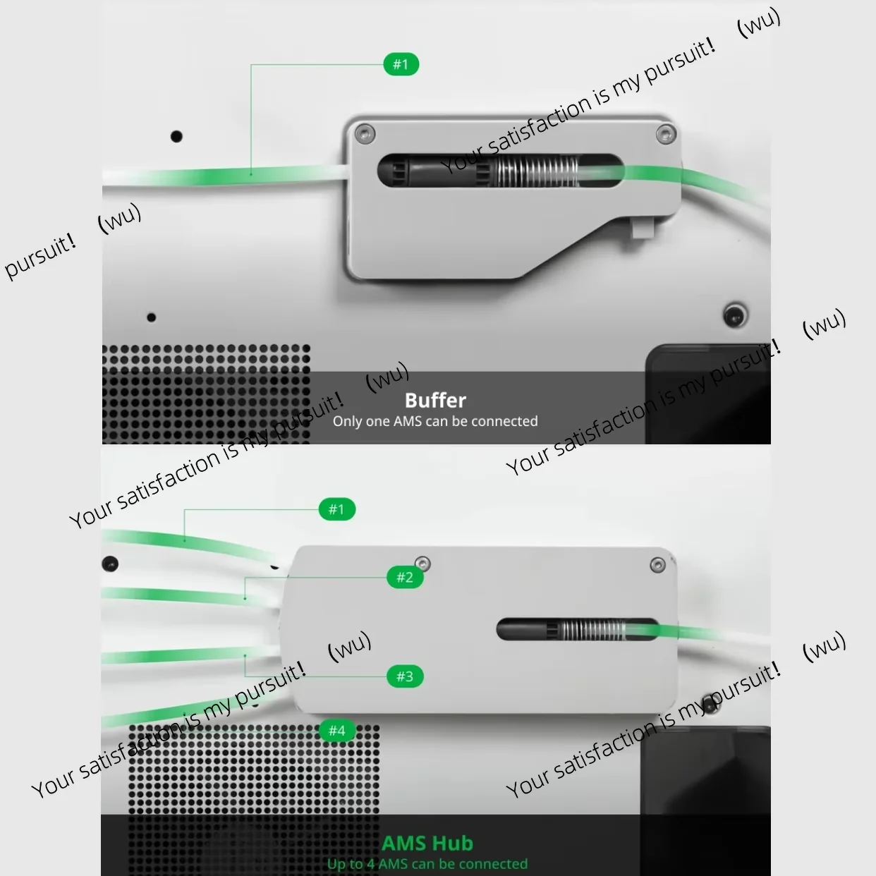 For Bambu Lab AMS Hub, Extended Connectivity for Bambu X1/P1 Series Printers, 16-Channel AMS 2 Pro