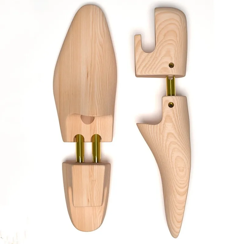 Solid Wood Shoe Last Support Adjustable Spring Pine Wood Anti-wrinkle Storage Leather Shoe Shaping Device High-end Shoe Support