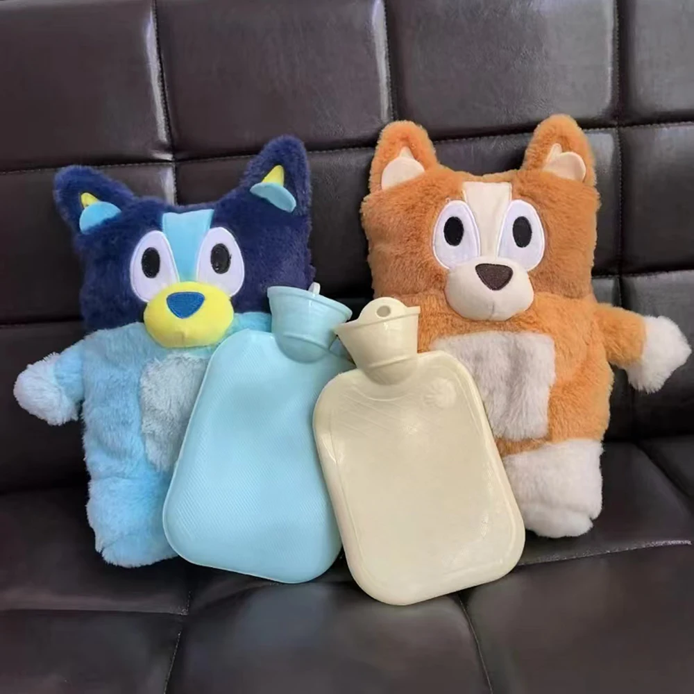 New Moose Bluey And Bingo Cartoon Cute Plush Hot Water Bag Winter Hug Pillow Doll Warm Hands And Feet Children'S Toy Gifts