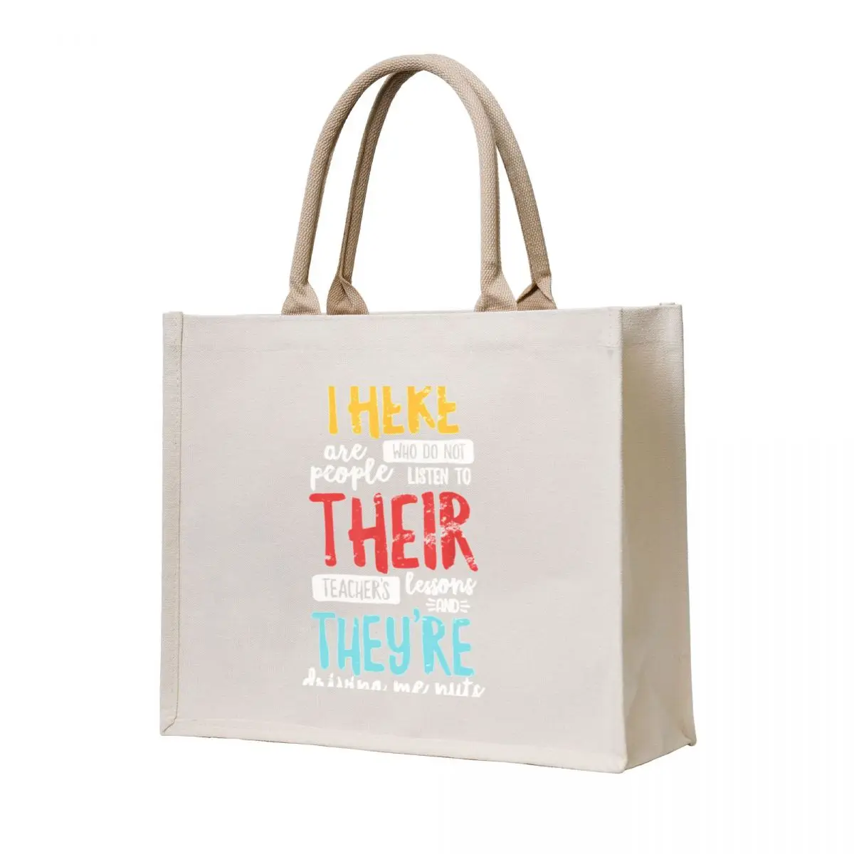 

There Their They&39;re English Grammar Teacher Distress Tote Bag hand bags Eco bag