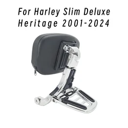 Multi Porpose Motorcycle Rear Backrest Driver Passenger Sissy Bar For Harley Softail Slim Heritage Deluxe FLSTC 2001-2025