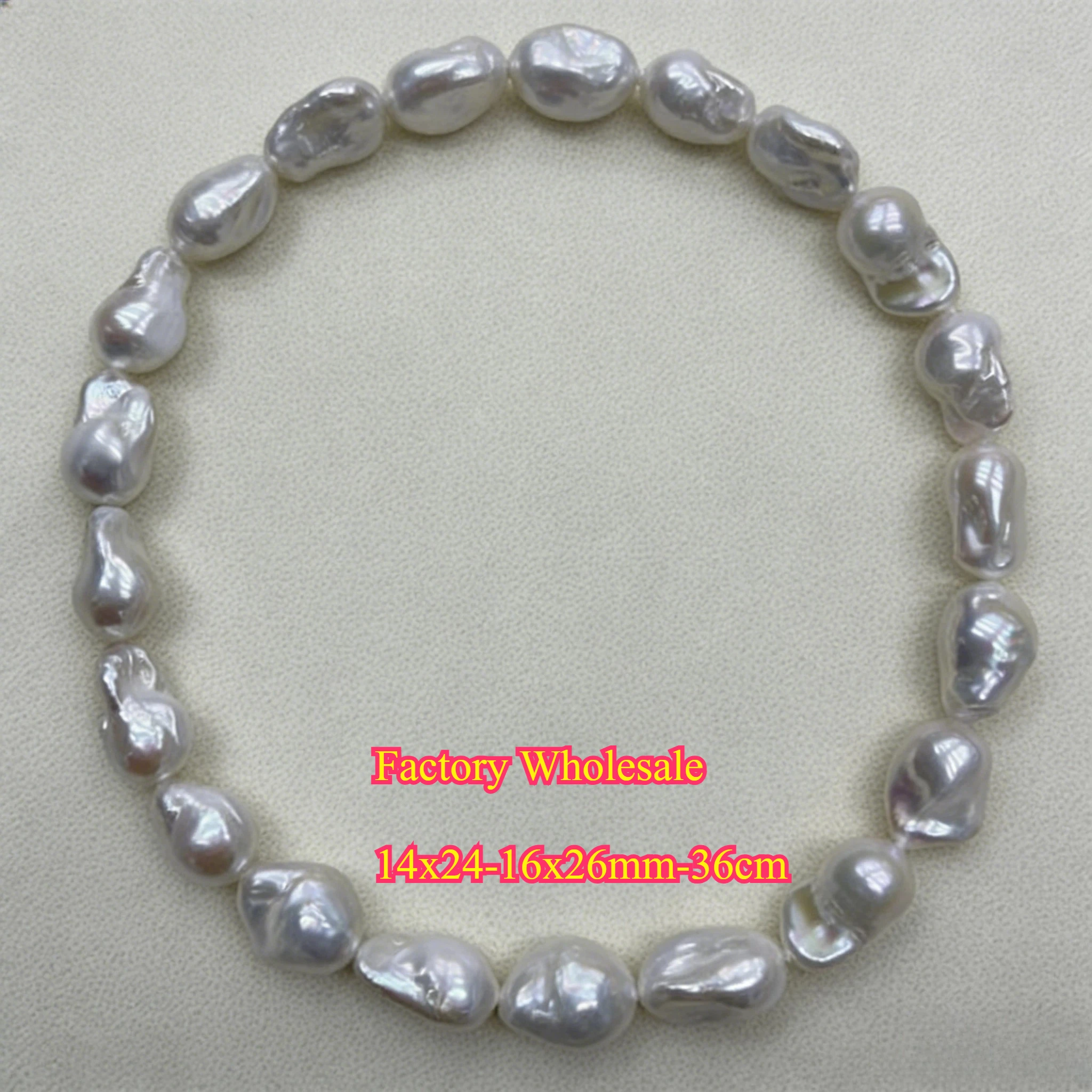 

Natural Pearl Big Irregular Freshwater 14x24-16x26mm Necklace Semi-Finished Baroque DIY Materials Accessories Wholesale Jewelry