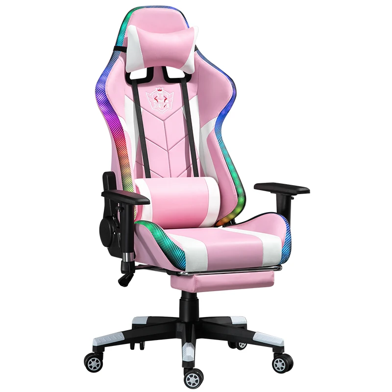 Home Office Living Room Bedroom Apartment Furniture New Style Adult PC LED  Manufacturers Rgb Gaming E-sport Chair With Footrest