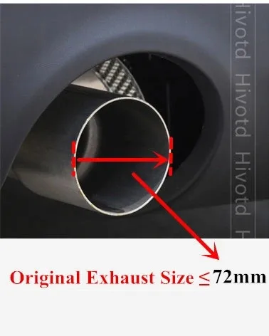 1 Pcs Glossy Black For Mini Cooper F54 F55 F56 F57 R60 R61 F60 R55 R56 R57 R58 R59 S JCW Carbon Exhaust Tip Pipe Car Accessories