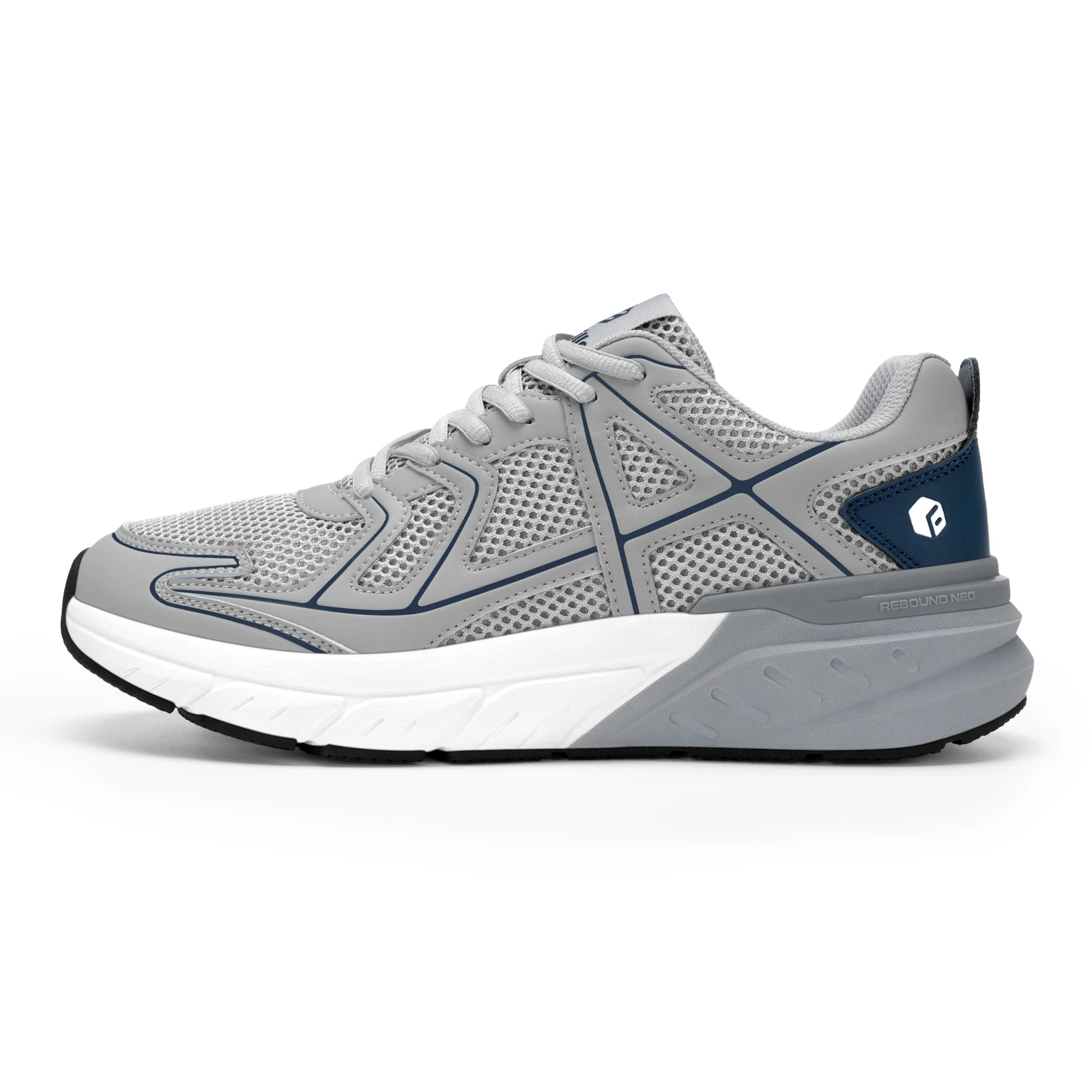 Zapatos para caminar Fittington para hombre, zapatillas con amortiguación más gruesa y ancha, zapatos Extra anchos, zapatos hinchables para entrenamiento, gimnasio, atléticos