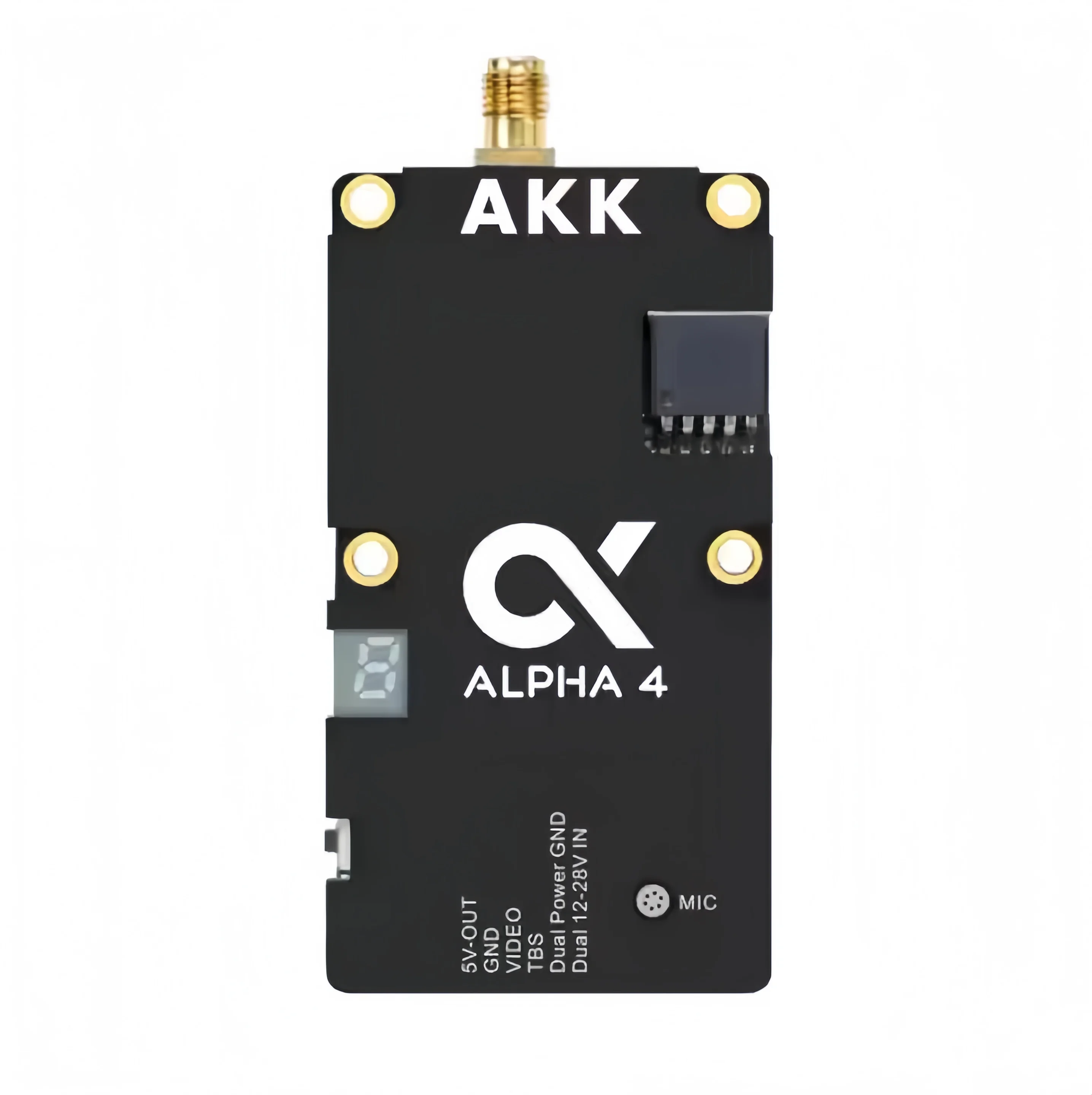 AKK Alpha4 5.8G 4W เครื่องส่งสัญญาณวิดีโอ FPV 80CH 1W/2W/3W/4W VTX รองรับสมาร์ทวิดีโอเสียง