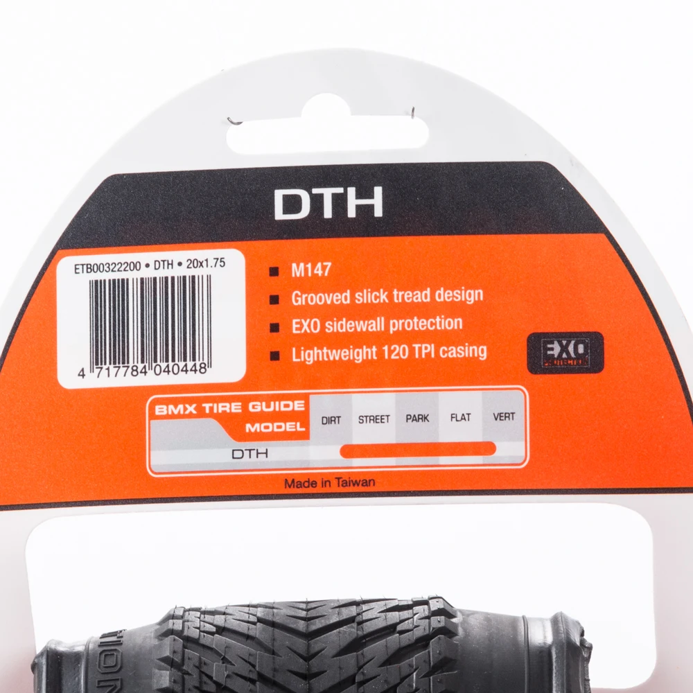 20x1.75 EXO 120TPI MAXXIS DTH FOLDABLE BMX BICYCLE TIRE LIGHTWEIGHT SIDEWALL PROTECTION