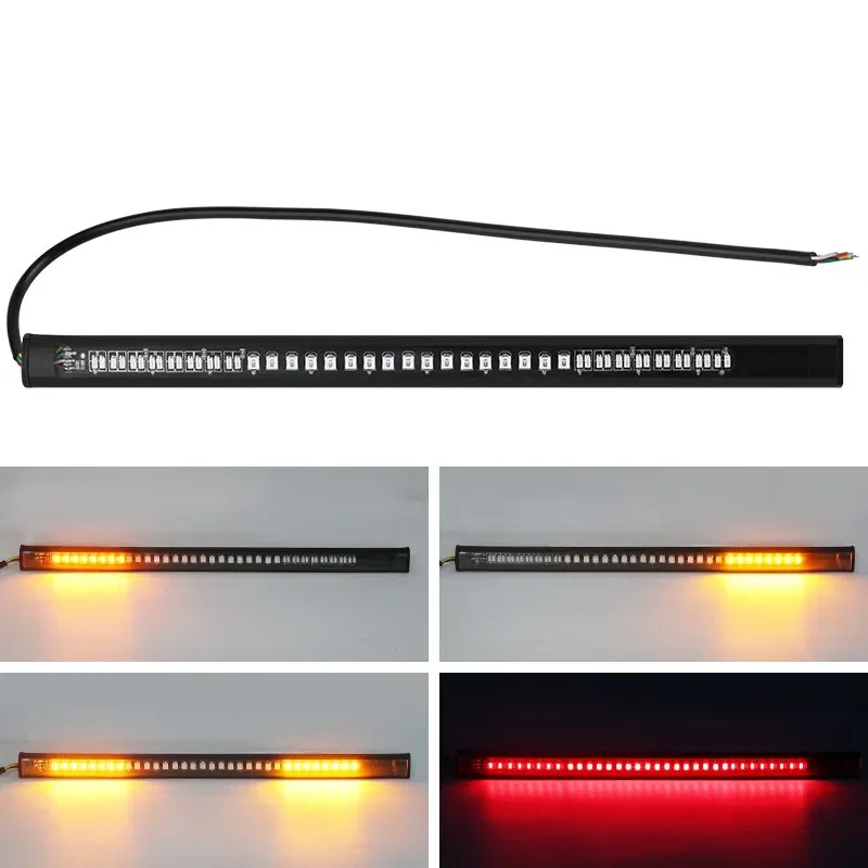 

Universal Flexible 48SMD LED Motorcycle DRL Dustproof And Waterproof Brake Tail Light Turn Signal Combine One Moto Accessories