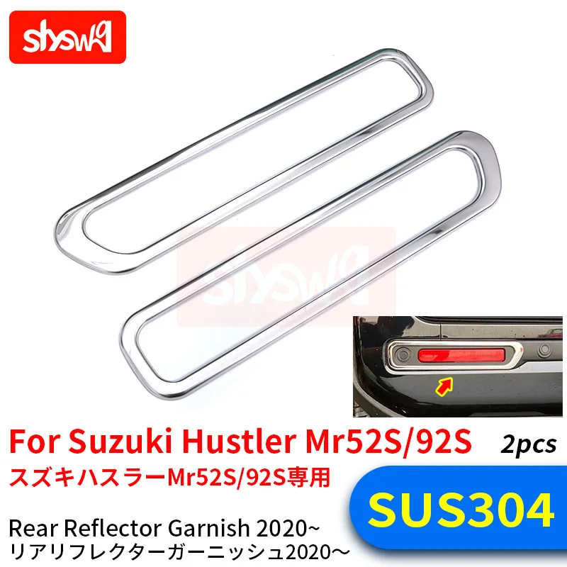 For Hustler Mr52S 92S 2020-2022 2Pcs Taillight Trim Strip Real Reflector Garnish Car Styling New Stickers Exterior Accessories