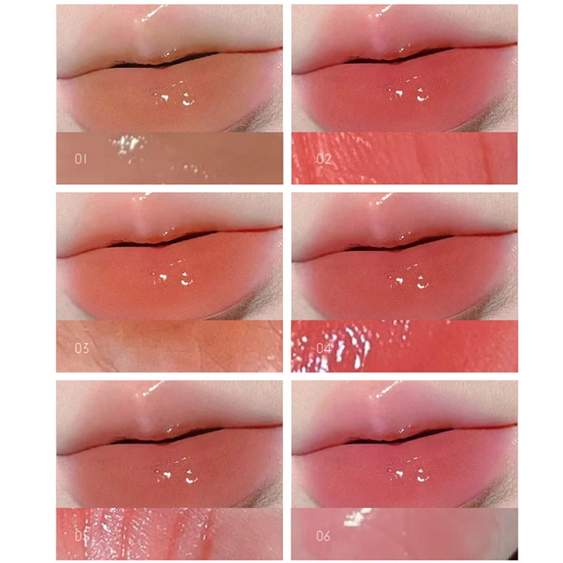 Lucidalabbra Traslucido Cristallino HERORANGE, Idratante, Resistente allo Sbiadimento, Colore Naturale, Rossetto Liquido