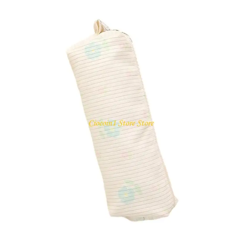 A3PC Flower Print Pencil Bag Zippered Pen Case Pen Pencil Holder Makeup Storage Bag Cosmetic Organiser