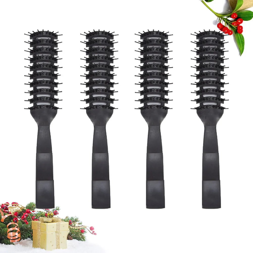 4 pcs Hair Comb Scalp Styling Massage Halloween Christmas New Year Comb Set For Hair Hair Comb Set Hair Comb Sets Hair Combs Set
