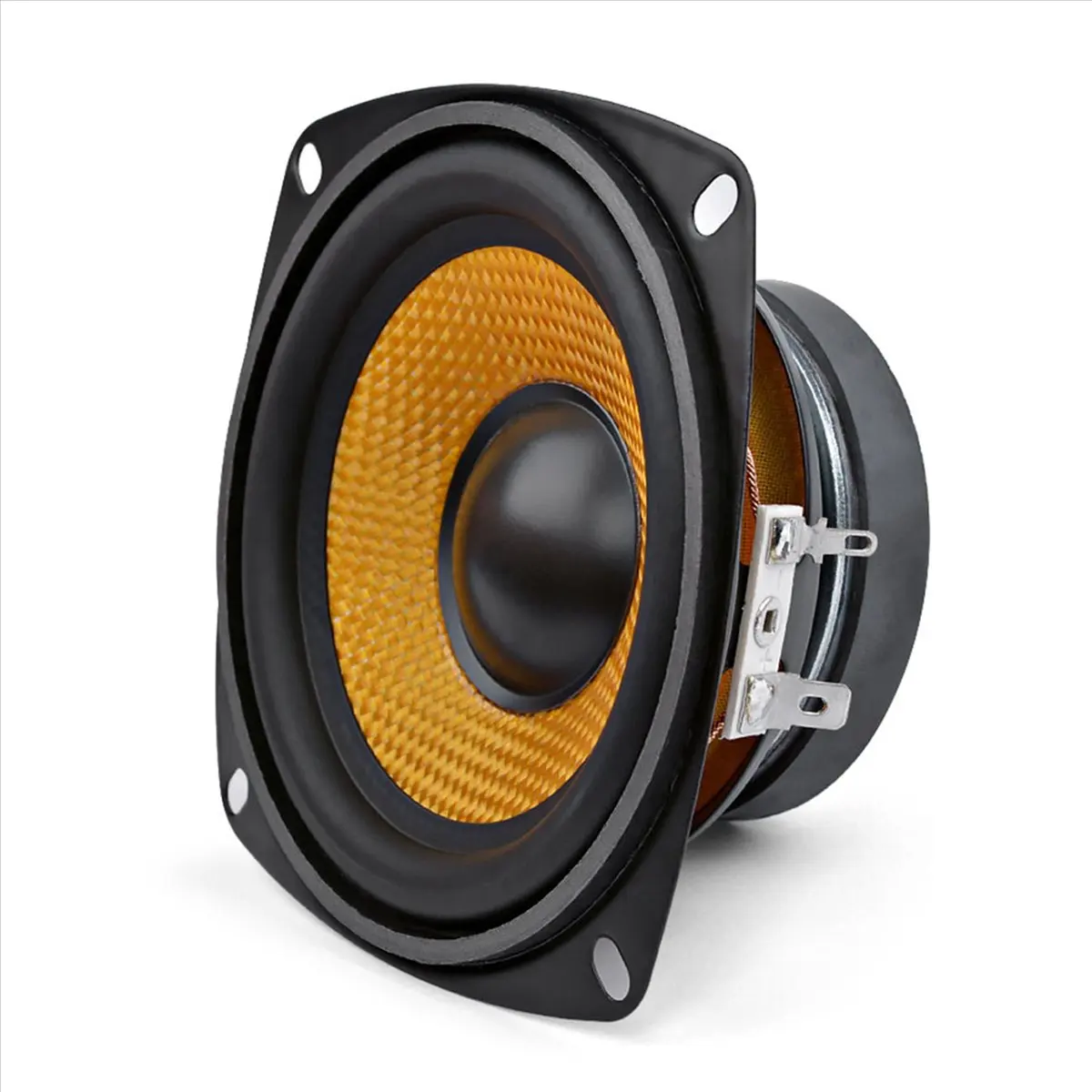 AABFK 4 Stück 4 Zoll Audio Tragbarer Lautsprecher 4 Ohm 15 W Basslautsprecher DIY Professionelle Multimedia-Subwoofer-Lautsprecher für Soundsystem