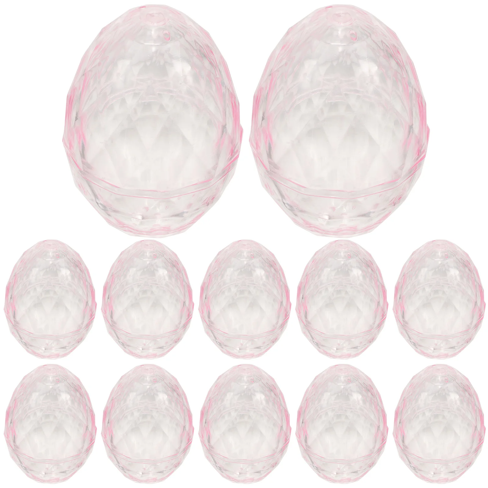 

12 Pcs Egg Gift Box Fillable Ball Ornament for Wedding Personality Easter Party Supplies Plastic