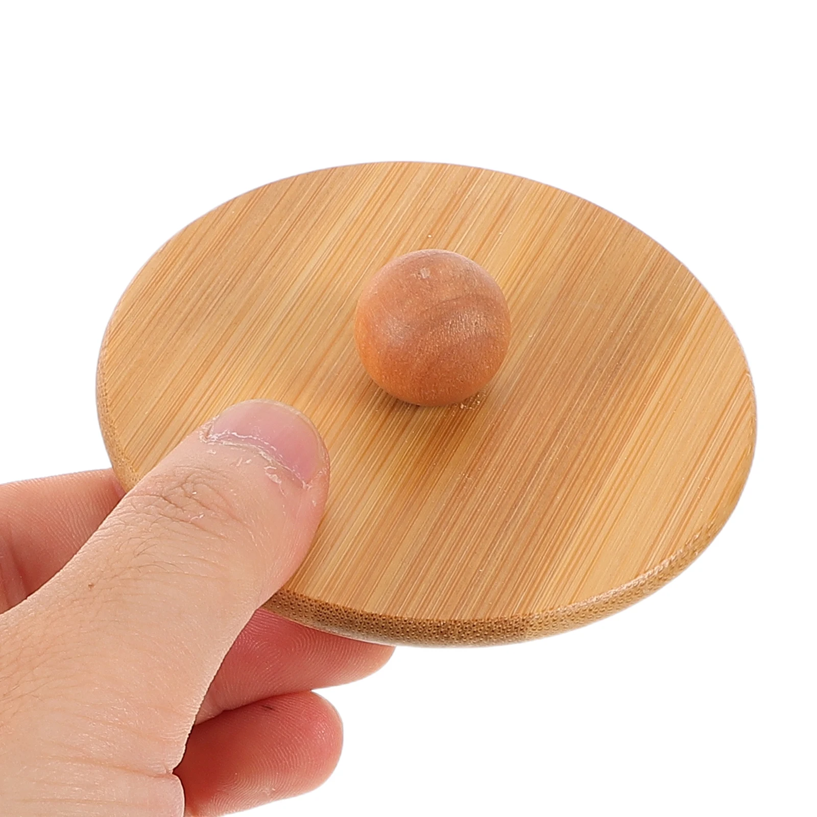 

Wine Glass Bamboo Cover Dustproof Bamboo Protector for Whiskey Aroma Preservation Outdoor Drink Cover Wine Glass Lid