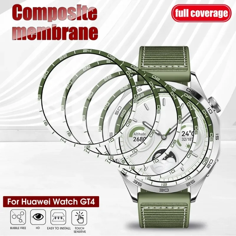 3D Curved Film for Huawei Watch GT4 46MM Screen Protector Anti-scratch Protective Cover Film for Huawei Watch GT 4 Not Glass