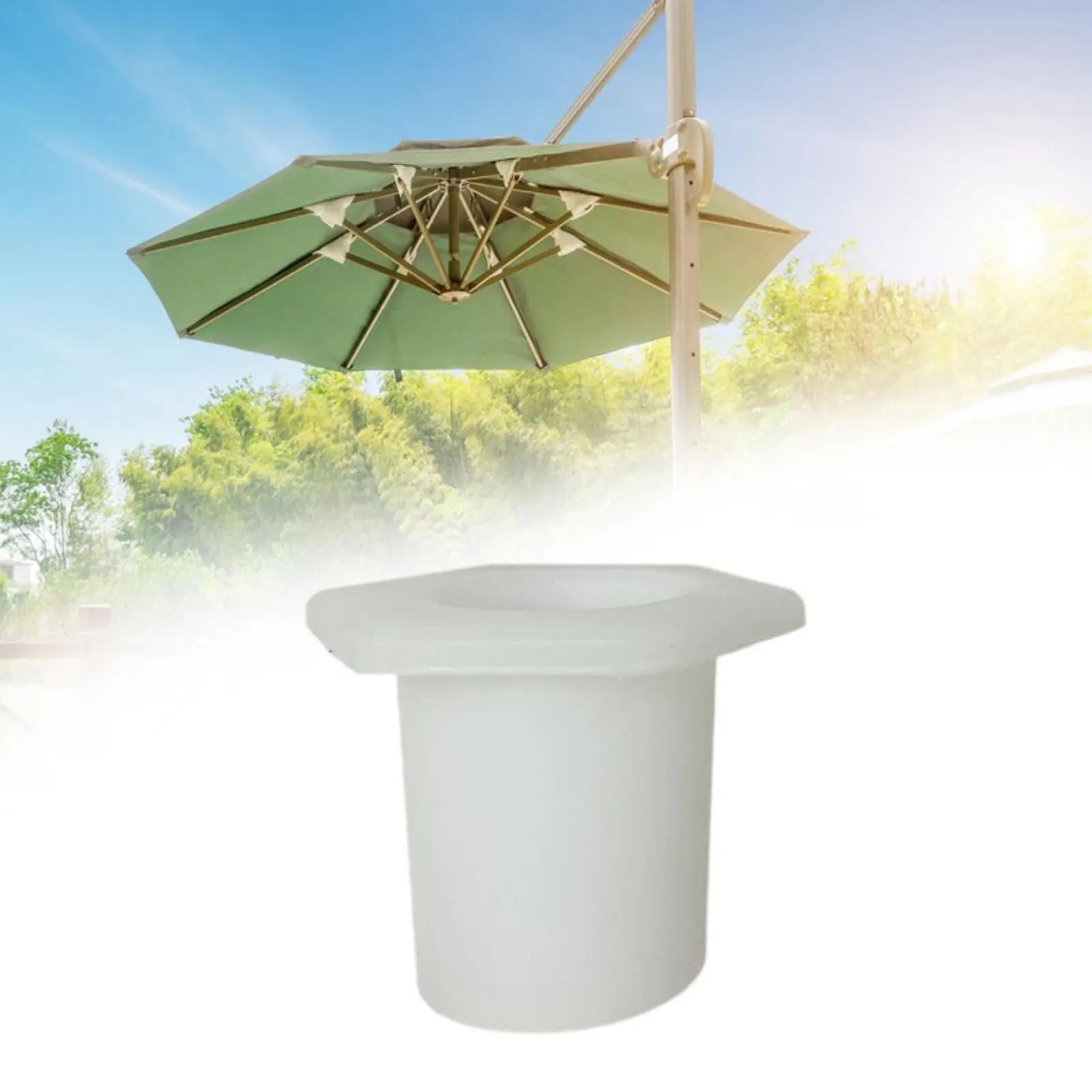 Patio Umbrella Cone Pool Parasol Stopper Anti Scratch Parasol Base Cone Wedge for Patio Terrace Yard Swimming Pool Courtyard