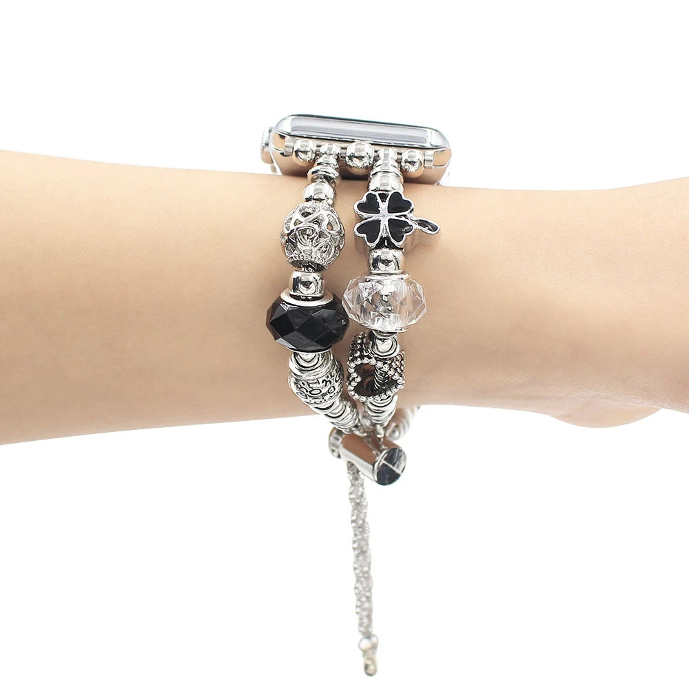 Advanced bracelet Metal link For Apple Watch band Series 8/7/6/10/9 40mm 41mm 38mm 42mm 44mm 45mm 46mm Strap