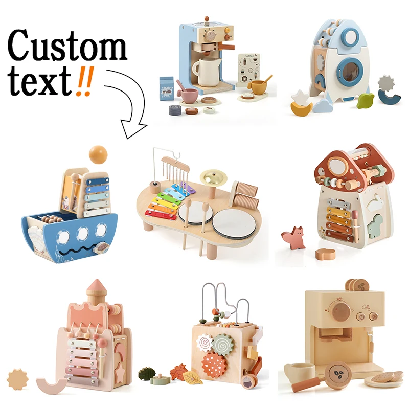 Baby Wooden Montessori Toys Kid Finger Precision Movement Toy Multifunctional Sensory Education Toy Customized Gift For Children