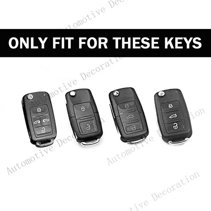 Z+ Zinc Alloy Car Remote Key Fob Cover Case Bag For VW Golf POLO Bora Jetta  Skoda