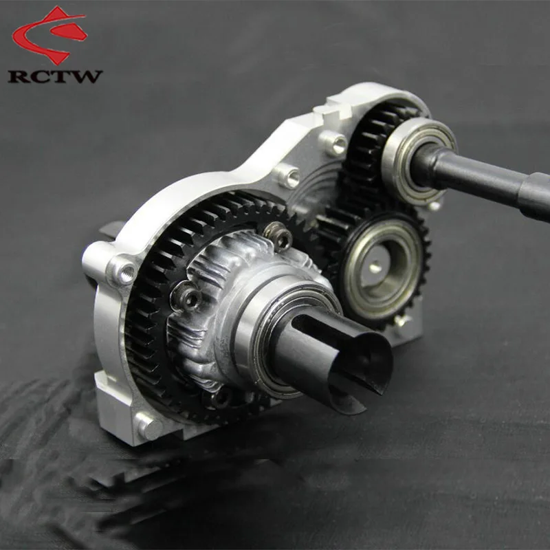 Boîte de vitesses différentielle complète en métal CNC ou ensemble de boîte de vitesses pour voiture 1/5 Rc gaz HPI Rofun Rovan Km Baja 5B 5T 5SC pièces de rechange de mise à niveau de camion