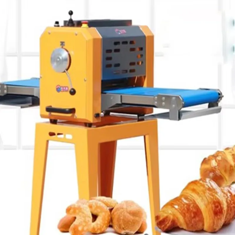 حار بيع المصنع التجارية التلقائي الصغيرة منضدية المعجنات العجين تسطيح نفخة آلة صنع المعجنات #5