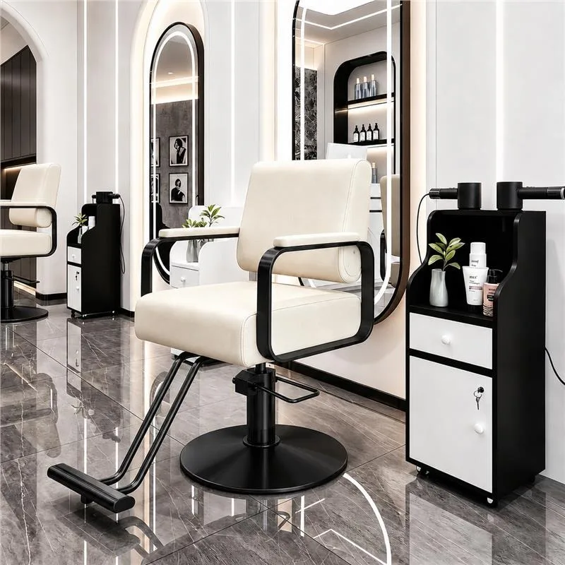 Manicure Hairdresser Barber Chair Waiting Styling Reclining Tattoo Barber Chair Cosmetic Facial Silla De Barbero Salon Furniture