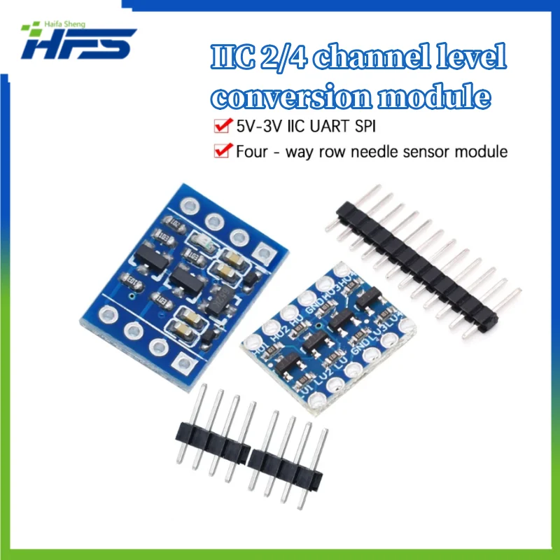 

IIC I2C Logic Level Converter 5V to 3.3V Bidirectional Module for Arduino 2 / 4 Channel