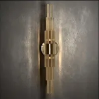 Nordic design luxury LED crystal wall lamp transparent glass G9 bedroom background wall lamp home decoration lighting fixture