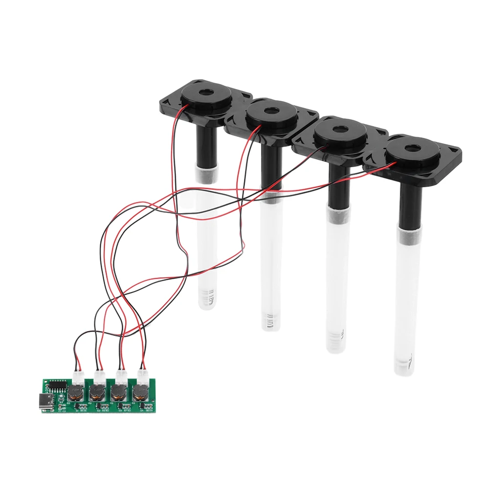 Moduł nawilżacza z czterema trybami rozpylania, sterowany, zasilany DC 5V, płytka sterująca atomizacją, ultradźwiękowy atomizer DIY, interfejs TYPE-C